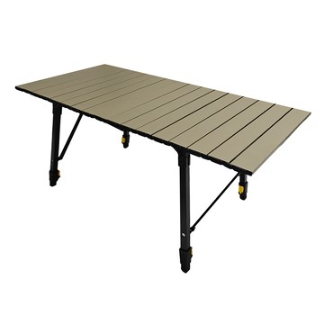 Cypress Creek 賽普勒斯 小松蛋捲桌 鋁合金材質  50cm  98 x 50 x 46~67cm  卡其色