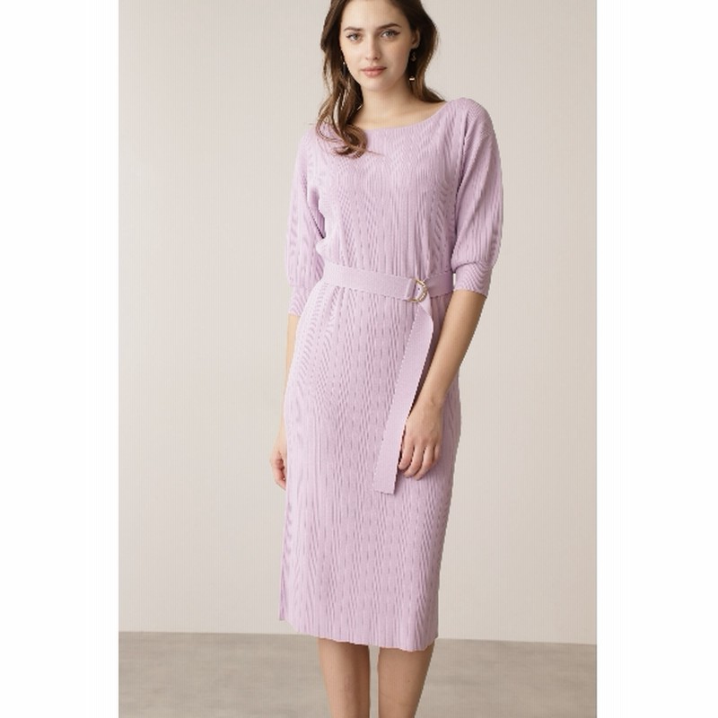 Pinky Dianne ピンキーアンドダイアン レディース スムースｉラインニットワンピース ピンク3 093 38 通販 Lineポイント最大1 0 Get Lineショッピング