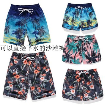 短褲男女韓版夏季速干五分褲沙灘海邊休閑寬松潮流情侶海邊度假