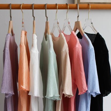 夏季新款洋氣百搭雪紡短袖上衣女內搭網紗打底衫遮肚子甜美小衫仙