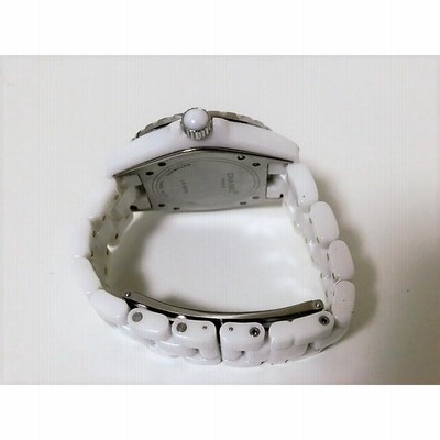 中古)CHANEL シャネル J12 H1629 ホワイトセラミック 12Pダイヤ