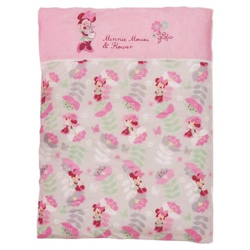 Disney 迪士尼 台灣製 幼兒兩用被 幼兒園午睡＋外出毯兩用  120 x 90cm  花園米妮