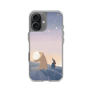 iPhone 17 Clear Case（相機按鈕） 透明 - 咻咻熊 XiuXiubear - 我們送月亮回家吧