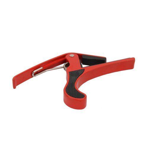 Perfect Folk アコースティックギター Clamp Trigger Quick Change Capo Red