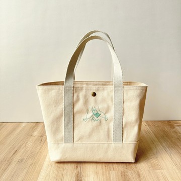 【River】手提托特刺繡River包/原色