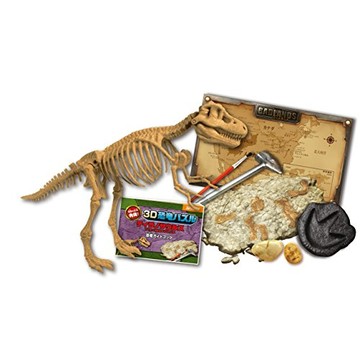 10 piece 3D dinosaur puzzle fossil excavation Tyrannosaurus