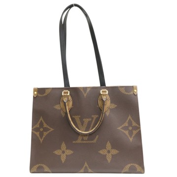 LOUIS VUITTON LV 路易威登 深淺棕色 原花帆布 OnTheGo MM 兩用包 M45321 【二手名牌BRAND OFF】