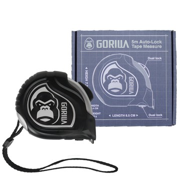 GORILLA 銀灰5M雙面文公尺捲尺