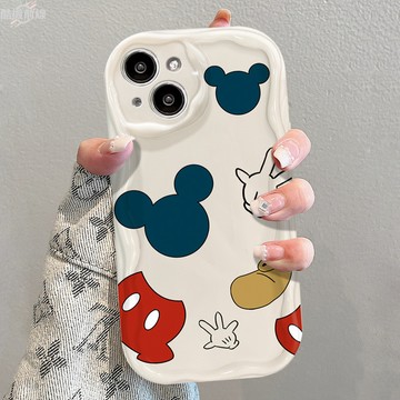 卡通人物適用於蘋果16promax手機殼15plus女款iPhone14奶油紋13防摔12軟殼11pro i16手機殼