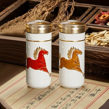 [快速出貨]【乾唐軒ACERA】新品上市 | 天威寶馬隨身杯 / 大 / 雙層 / 彩金 / 2色 330ml