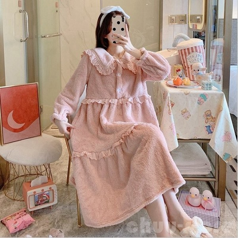 ルームウェア上下セットもこもこレディースパジャマ厚手ゆったり刺繍ロゴ可愛い冬部屋着長ズボン長袖プルオーバー秋冬レディース 通販 Lineポイント最大0 5 Get Lineショッピング