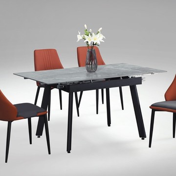 MUNA家居   749型4.6尺岩板拉合餐桌(不含椅)  140X85X73cm