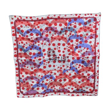 HERMES 愛馬仕 紅/紫/白色 絲綢 Grand Apparat Forever 方巾 65x65 【二手名牌BRAND OFF】