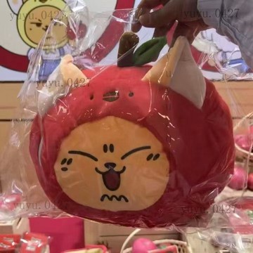 新款 TXT 崔秀彬 崔然竣 崔杋圭 屬性蘋果娃 蘋果毛絨紙巾盒 快閃限定 鬆喵喵紙巾盒