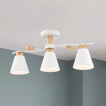 E27 北歐風半吸頂三燈 B250-53-12-2182
