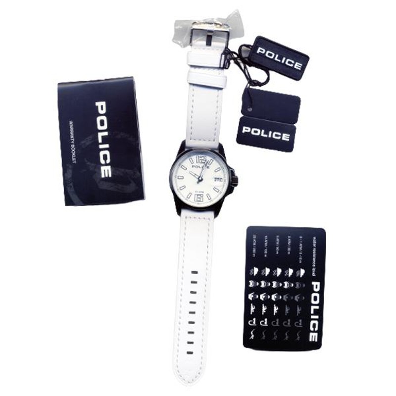 POLICE革ベルト腕時計 【未使用品】 - 時計