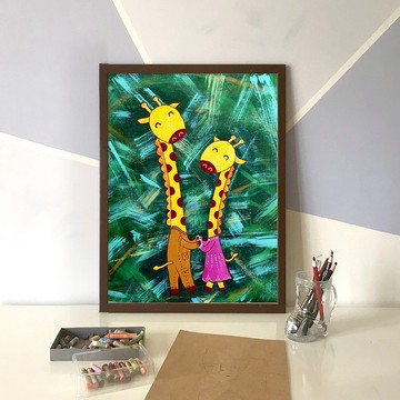 kami插畫拼圖-跳舞長頸鹿 /不含框