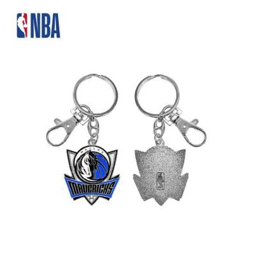 NBA 球隊logo鑰匙圈 獨行俠隊 藍色系-NBA-KC240035