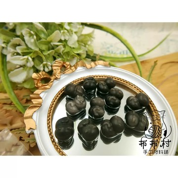 黑曜石貓咪趴趴貓 串珠材料 水晶文玩圓珠Z12