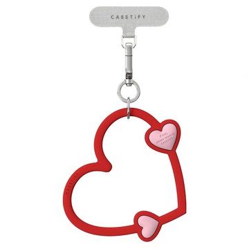 CASETiFY 愛心手機腕帶  浪漫紅  1個