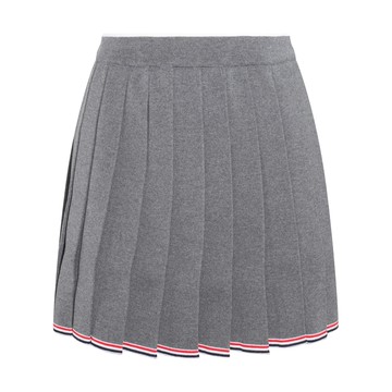 Thom Browne - Med Grey Virgin Wool Full Needle Skirt