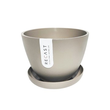 RECAST 碗盆 16cm 咖啡色 附底盤