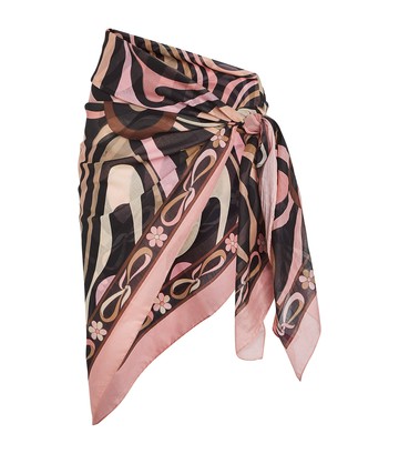 Pucci Cotton Marmo Print Sarong