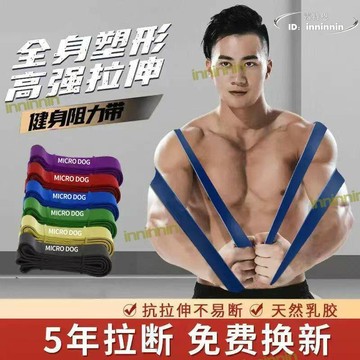 【免運】阻力帶健身彈力帶男練胸肌力量健身田徑訓練引體向上輔助帶拉力繩