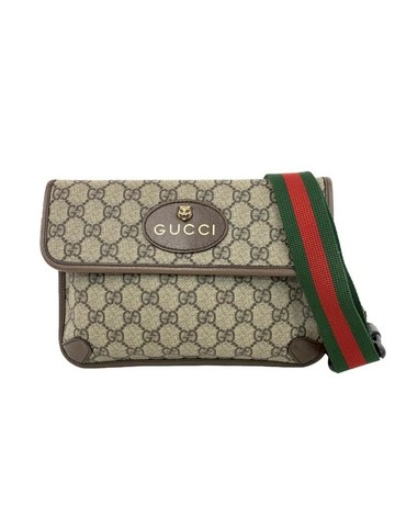 gucci 棕色 Neo Vintage Messenger Bag 老花帆布塗層斜背包 肩背包
