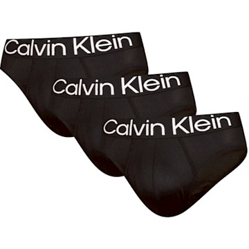 Calvin Klein 男內褲 Hip Brief 三角褲/CK內褲-黑色 三入組