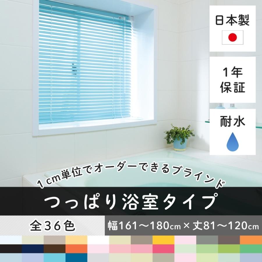 ブラインド 浴室用 つっぱり式 オーダー アルミ フッ素コート 「幅45