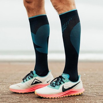 【ROCKAY】Vigor 長筒運動機能壓縮襪 - Black/Blue