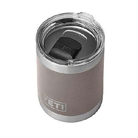 YETI Rambler 10オンス ローボール 真空断熱 ステンレススチール MagSlider 蓋付き (シャープテイルトープ)並行輸入