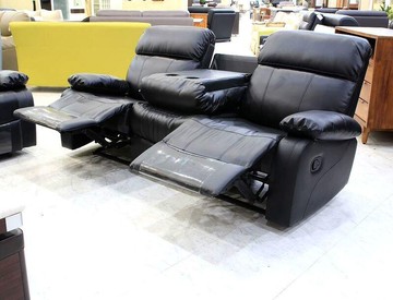 歐風別館貝里斯功能皮沙發組--三人座基隆至台中免運費