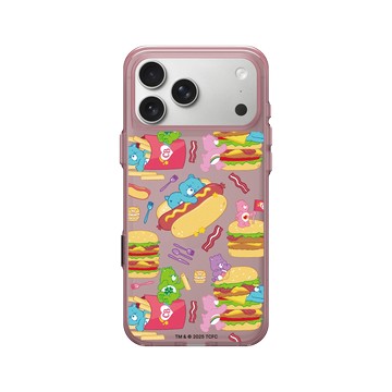 iPhone 17 Pro Max Clear (相機按鈕) 晶醺玫 - Care Bears - 美食派對
