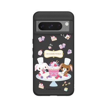 Pixel 8 Pro SolidSuit 黑 - 三麗鷗-蜜糖邦尼 Sugarbunnies - 咖啡廳下午茶