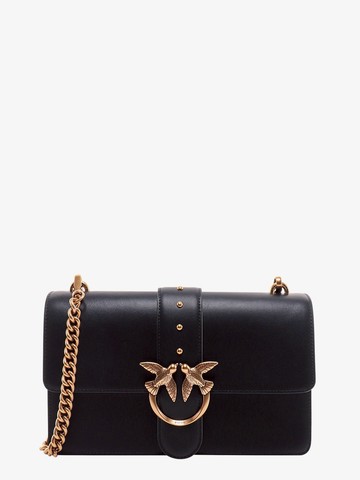 Leather shoulder bag with love birds buckle - PINKO - gender_Woman