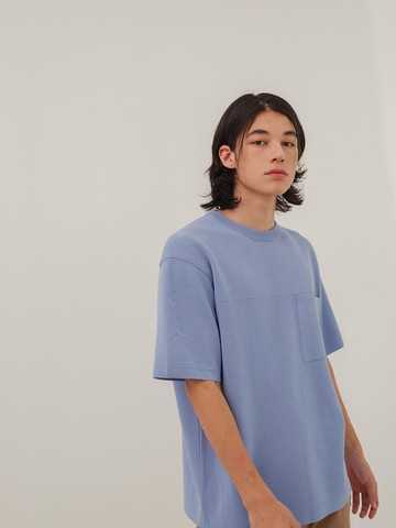 Bamboo Milano Half Round Knit Blue