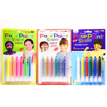 蜡藝 6色推桿人體彩繪筆蜡藝 6色推桿人體彩繪筆-一般色