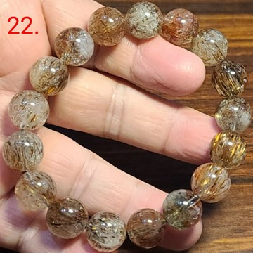 黑金超 黑金超七水晶 手鍊 手環 手珠 共生礦 12mm 天然❤水晶玉石特賣#R051-8