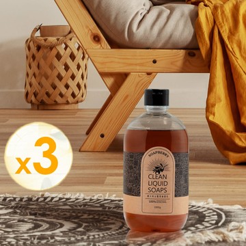 全植物成份~古法冷製橄欖黑皂寶1000g（三瓶優惠）茶樹4T尤加利配方