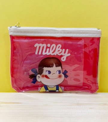 【震撼精品百貨】Peko 不二家牛奶妹~拉鍊零錢包-紅#57631