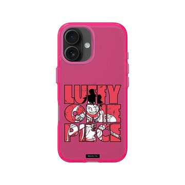 iPhone 16 Clear 粉漾桃 - 航海王 One Piece - 魯夫太郎．ONEPIECE