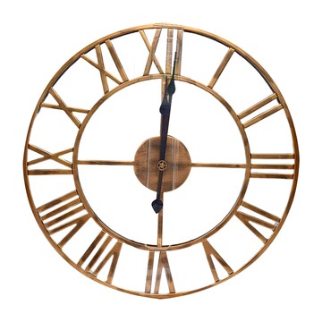 iINDOORS 簡約設計時鐘 40cm  仿鏽黑針