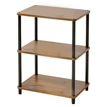 Gagu Recipe 韓國製DIY智能展示架/微波爐架 3層 默保胡桃木色  600 x 400 x 790mm  胡桃木黑