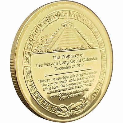 Voocye マヤ文明 アステカカレンダー コイン 直径40mm ゴールド1色 Amazon.co.jp: マヤ文明 アステカカレンダー コイン 直径40mm