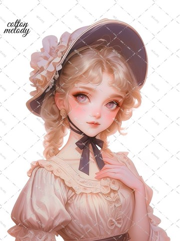 original sticker no.2341 人物貼紙 原創貼紙 原創人物貼紙 裝飾貼紙 cotton melody