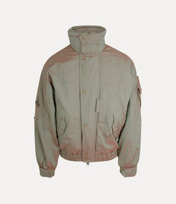 Vivienne Westwood Nevada Bomber Cangiante Gabardine Sage-green 50 Men