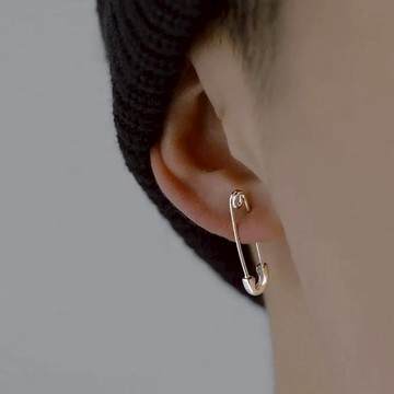 別針耳環男女款時尚個性新潮嘻哈耳釘