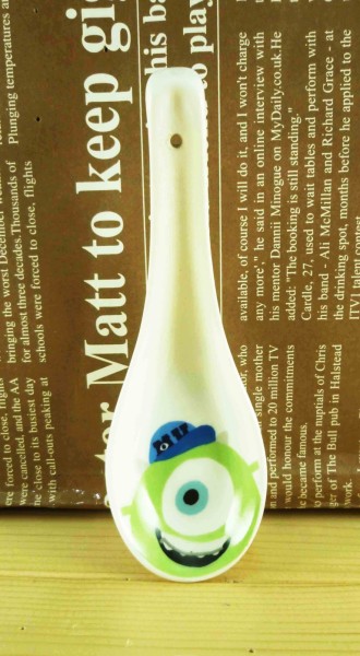 【震撼精品百貨】Monsters University_怪獸大學~陶瓷湯匙-大眼仔